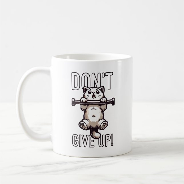 Taza De Café No se rindan - Motivación para el entrenamiento de (Izquierda)