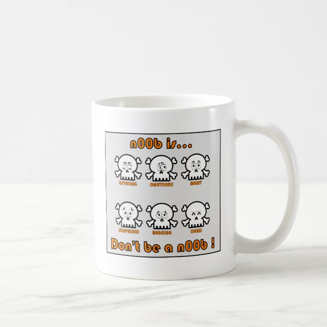 Taza De Café No sea un noob (Derecha)