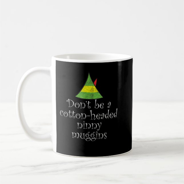 Taza De Café No seas Navidades de Ninny Muggins con cabeza de a (Izquierda)