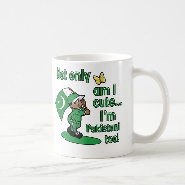 Taza De Café ¡No sólo soy lindo yo soy paquistaní también! (Derecha)