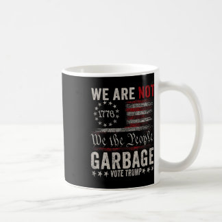 Taza De Café No Somos Basura Votetrump 2025 Seguidor de Trump