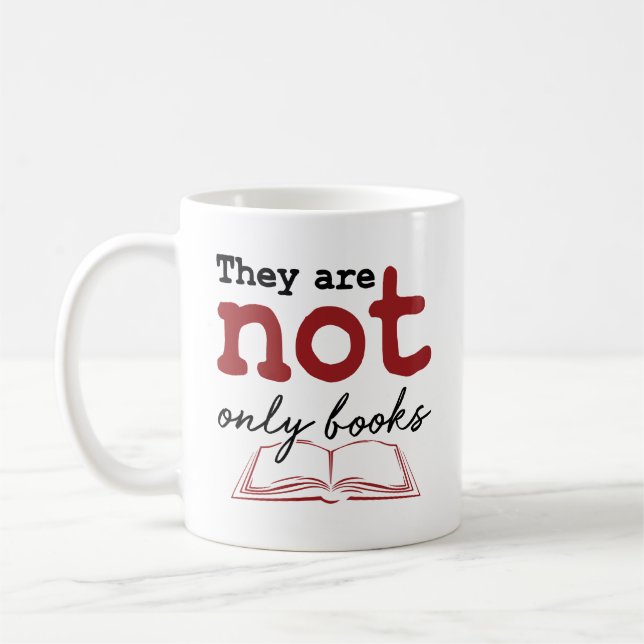 Taza De Café No son sólo libros Bookworm Leading Lover (Izquierda)