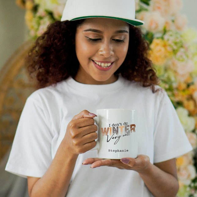 Taza De Café No Soporto Muy Bien el Invierno Divertido Invierno (Subido por el creador)