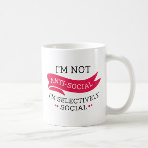 Taza De Café No soy antisocial