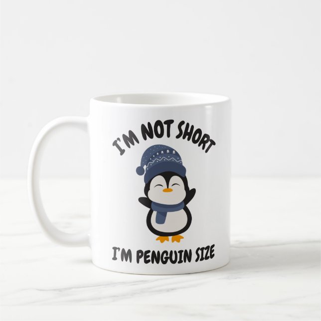 Taza De Café No soy corta, soy pingüino (Izquierda)