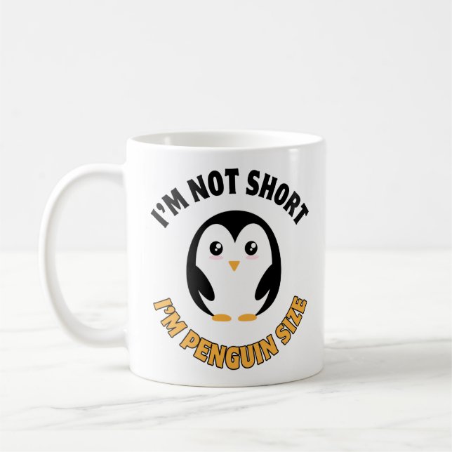 Taza De Café No soy corta, soy pingüino (Izquierda)
