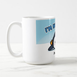 Taza De Café No soy corta, soy pingüino Cute Funny Pengui
