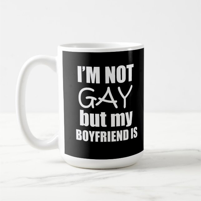 Taza De Café No soy gay pero mi novio es (Izquierda)
