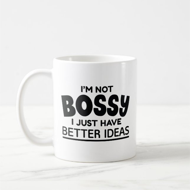 Taza De Café No soy jefe, solo tengo mejores ideas (Izquierda)