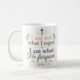 Taza De Café No Soy Lo Que Lamento Soy Lo Que Él Perdona Cita