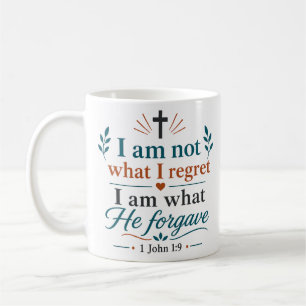 Taza De Café No Soy Lo Que Lamento Soy Lo Que Él Perdona Cita