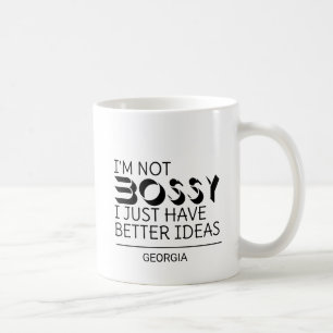 Taza De Café No Soy Mandona Me Gustan Más Mis Ideas Nombre Pers