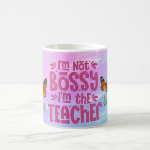 Taza De Café No Soy Mandona, Soy La Maestra
