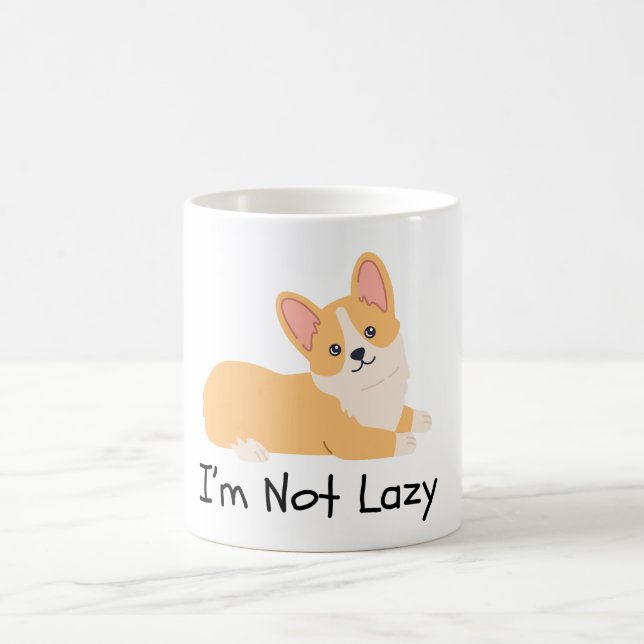 Taza De Café No soy memes perezosos de perros (Centro)