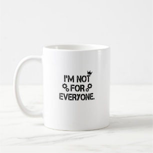 Taza De Café No soy para todos Corona de Grunge Engranajes Dive
