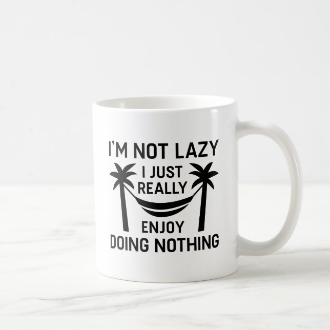 Taza De Café No soy perezoso (Derecha)