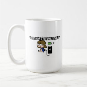 Taza De Café No soy perezoso, estoy emocionalmente exhausto - G