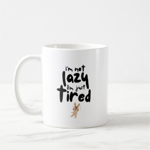 Taza De Café No soy perezoso solo estoy cansado