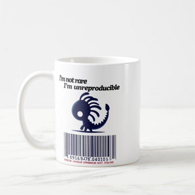 Taza De Café No soy raro, no soy reproducible (Izquierda)