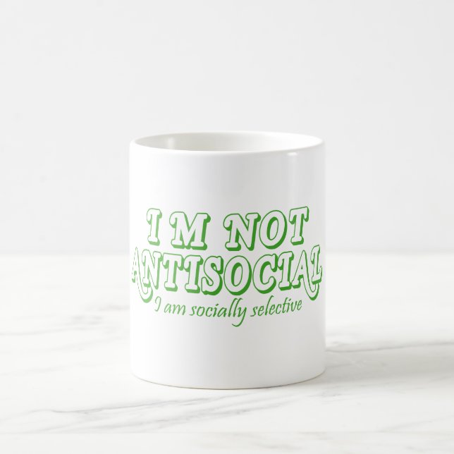 Taza De Café No soy socialmente selectivo en contra de lo socia (Centro)