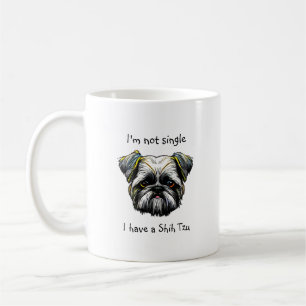 Taza De Café No soy soltero, tengo un Shih Tzu