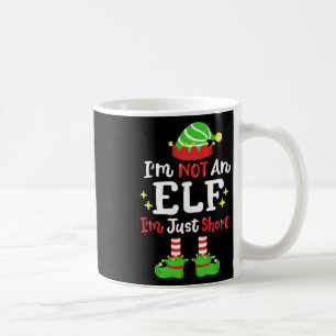 Taza De Café No soy un elfo Soy un pequeño Navidad gracioso