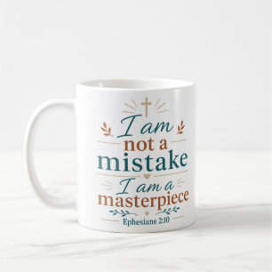 Taza De Café No Soy Un Error Soy Una Obra Maestra Cristiana