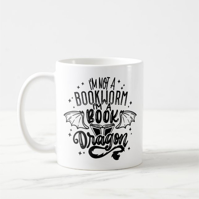 Taza De Café No soy un librero, soy un libro de fantasías de Dr (Izquierda)