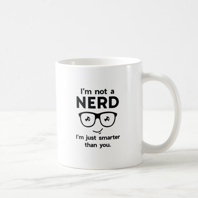 Taza De Café No soy un nerd (Derecha)