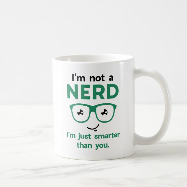 Taza De Café No soy un nerd (Derecha)