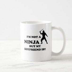 Taza De Café No soy un Ninja pero mi novio es