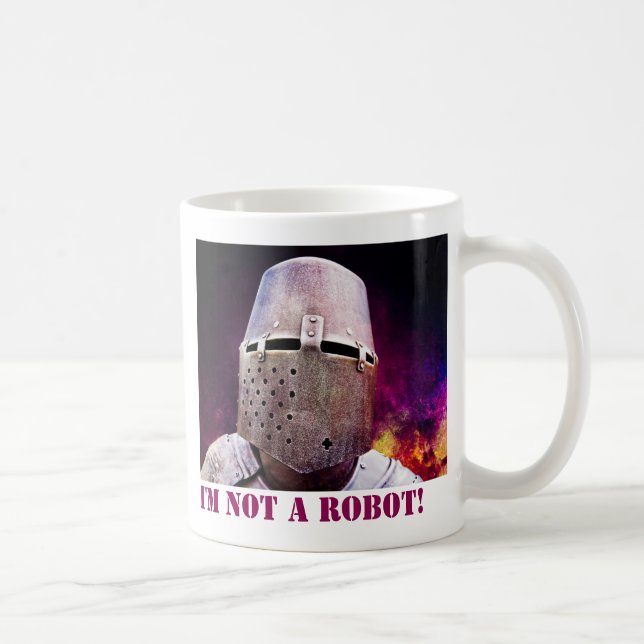 Taza De Café No soy un robot (Derecha)