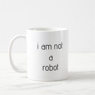 Taza De Café no soy un robot mug