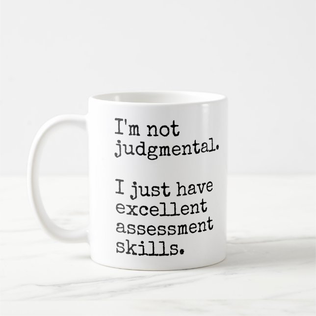 Taza De Café No soy una oficina graciosa del juicio (Izquierda)