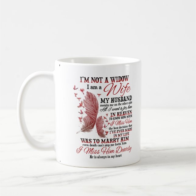 Taza De Café No soy una viuda (Izquierda)