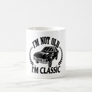 Taza De Café No soy viejo soy clásico divertido coche