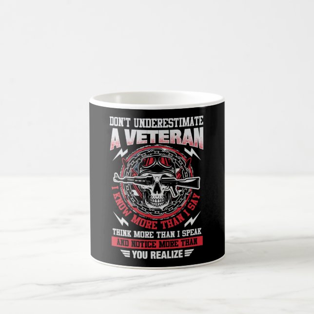 Taza De Café No subestimen a veterano - Estados Unidos (Centro)