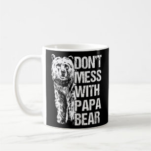 Taza De Café no te metas con el oso papá