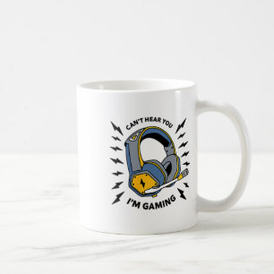 Taza De Café No te oigo, estoy jugando (delante y Ck Desi)