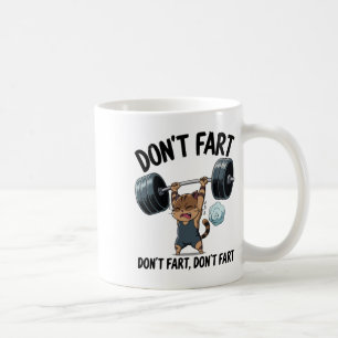 Taza De Café No te Pegas Fart Gato de Gimnasio Fitness Entrenam