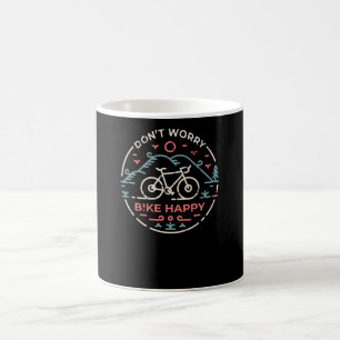 Taza De Café No te preocupes Bicicleta Feliz