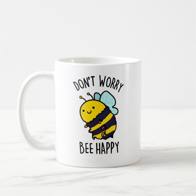 Taza De Café No te preocupes por abejas divertida (Izquierda)