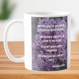 Taza De Café No te preocupes por mañana Mateo 6