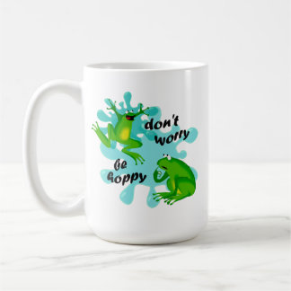 Taza De Café No te preocupes por ser una rana graciosa