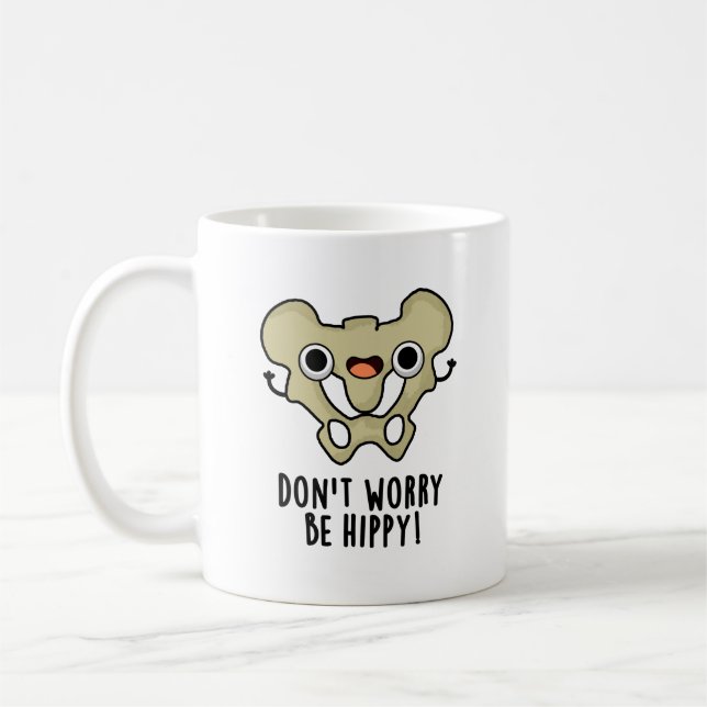 Taza De Café No te preocupes ser hippy gracioso bollo de anatom (Izquierda)