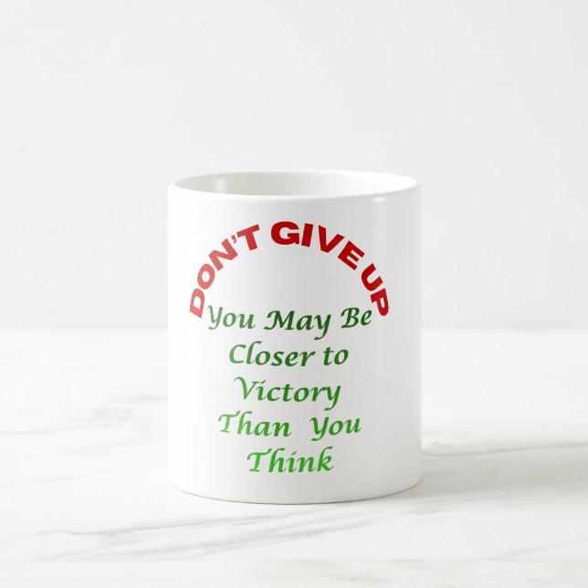 Taza De Café No te rindas  (Centro)
