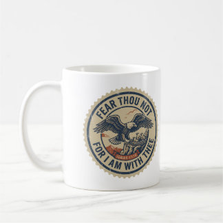 Taza De Café No Temas Isaías 41:10 Sello Águila Vintage