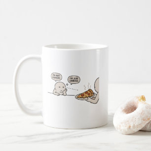 Taza De Café No Tengo Hambre, Solo Estoy Mirando  Funny Pizza M
