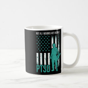 Taza De Café No todas las heridas son visibles: conciencia sobr