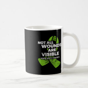 Taza De Café No Todas Las Heridas Visible Sensibilización Sobre